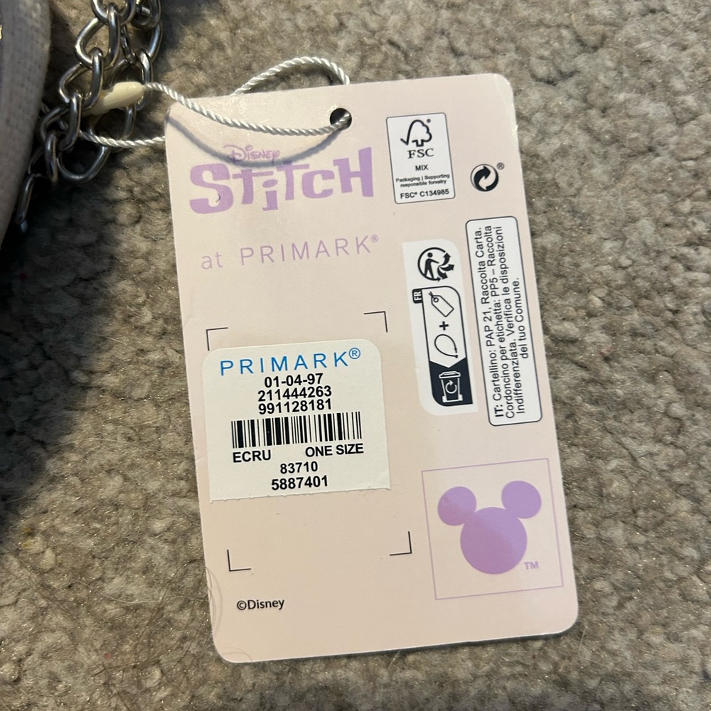 Disney Stitch Primark Bag with Chain - Picture 2 of 8